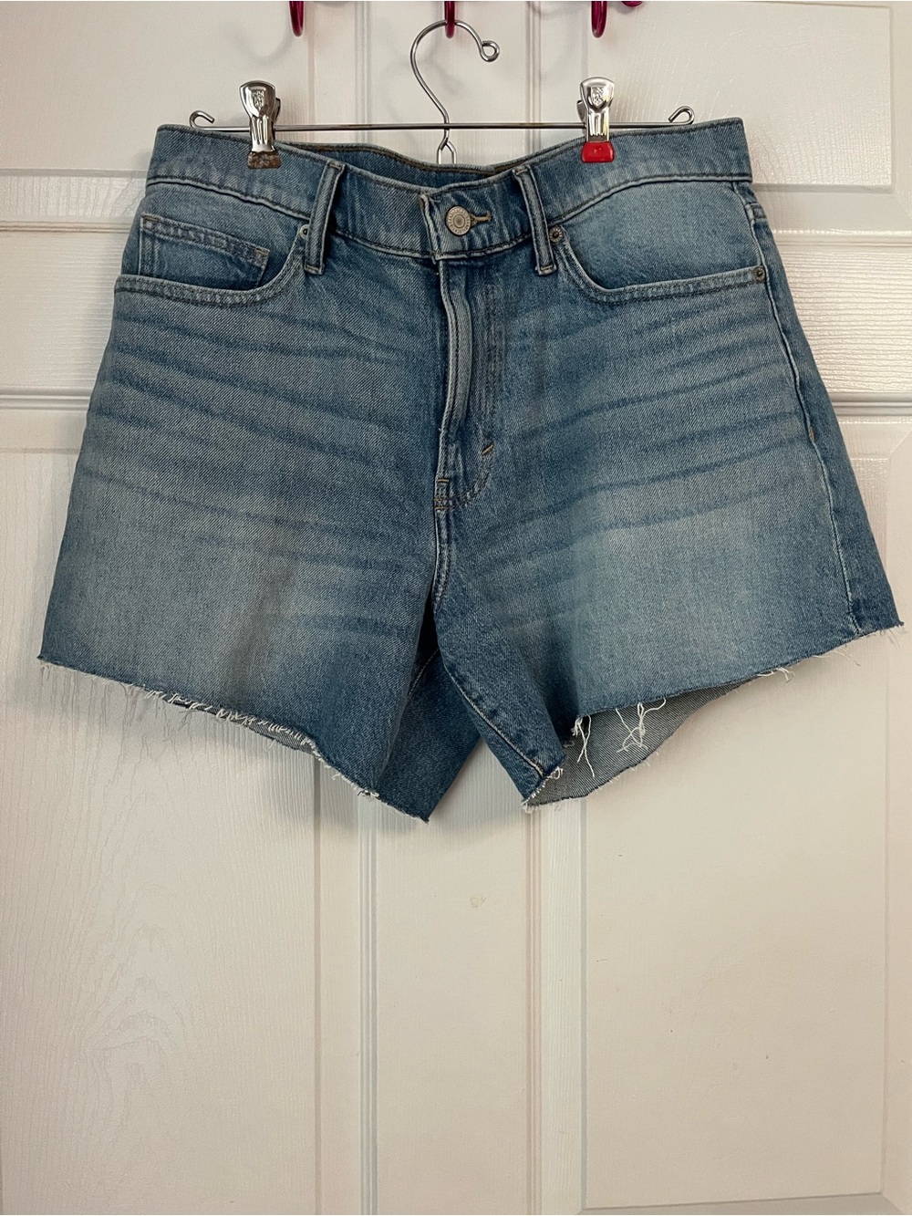 Lucky Brand Light Blue High-Rise Denim Cutoff Shorts